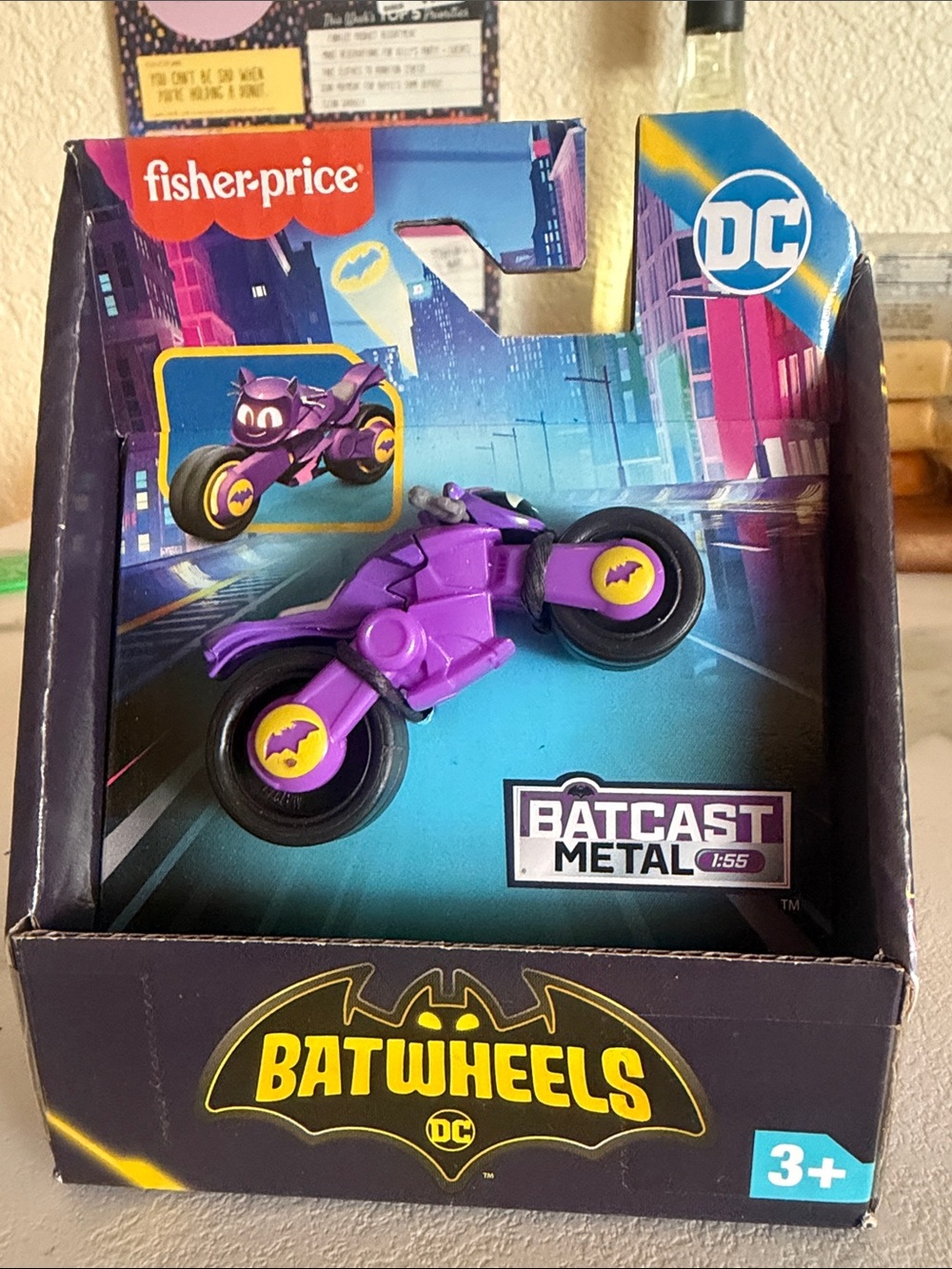Fisher Price Batwheels Bibi Batgirl Motorcycle BatCast Metal 1:55 RARE DC Batman